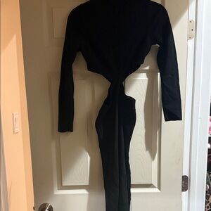 Zara Elegant Black cut out maxi dress